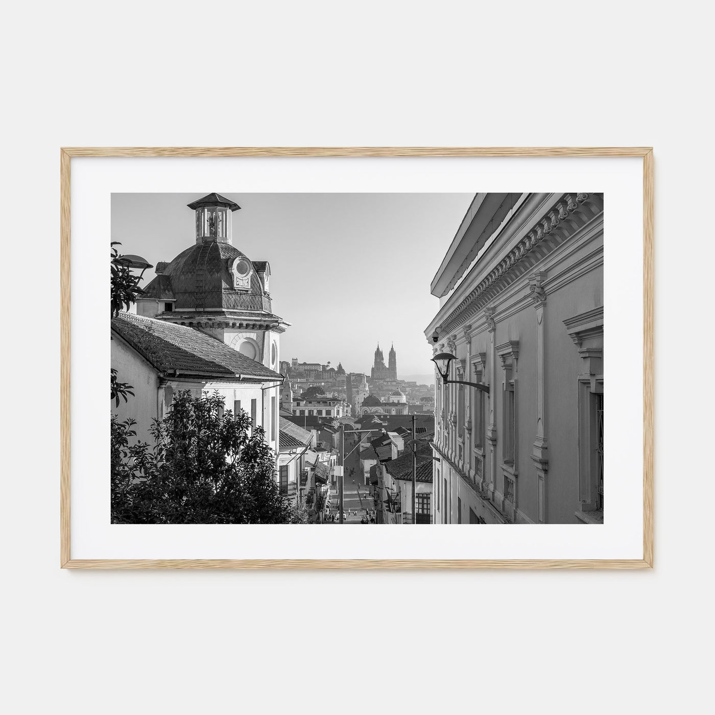 Quito Landscape B&W Poster