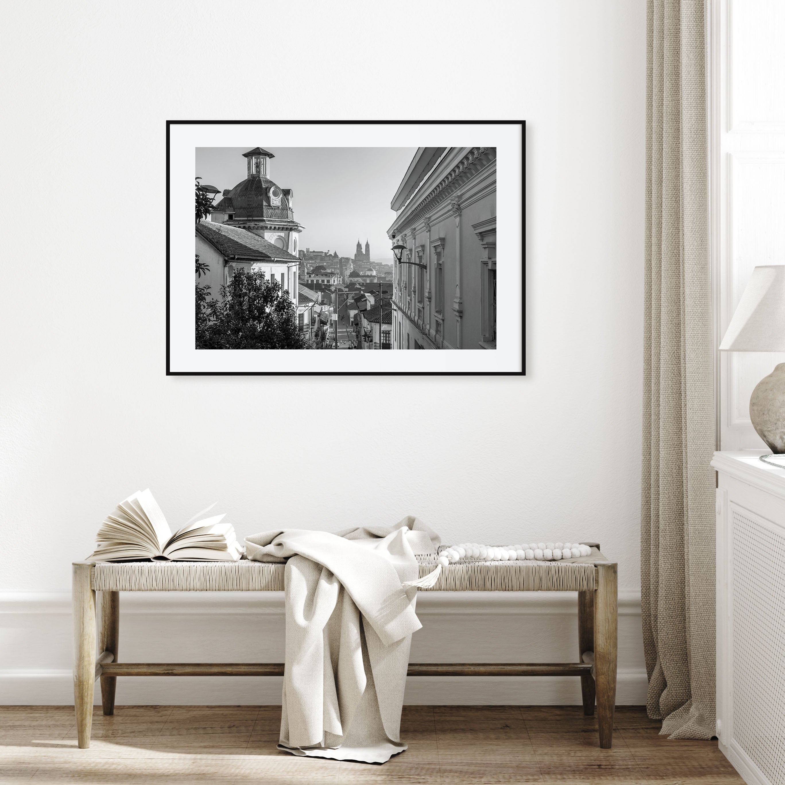 Quito Landscape B&W Poster