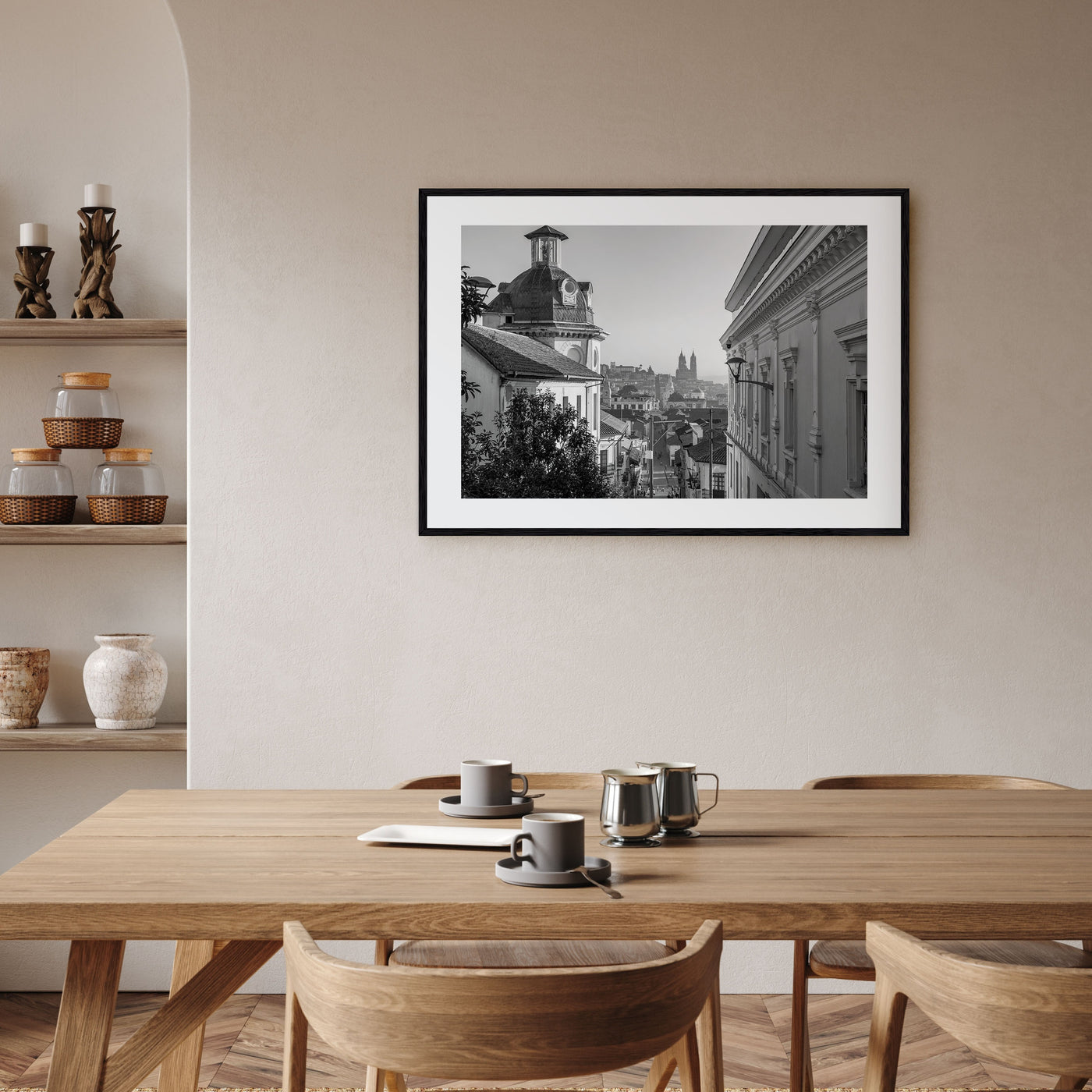 Quito Landscape B&W Poster