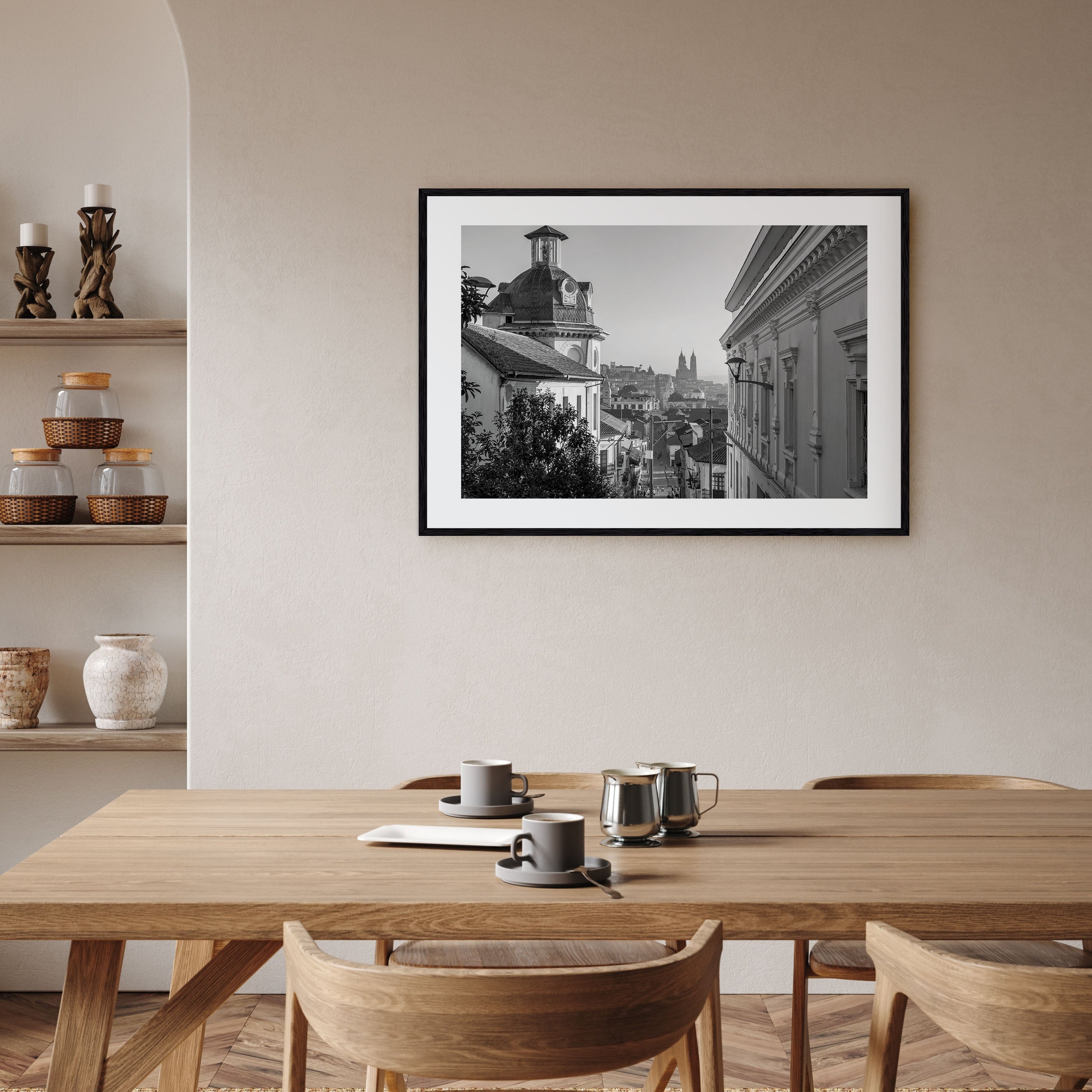 Quito Landscape B&W Poster