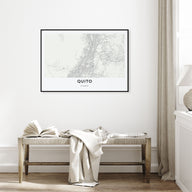 Quito Map Landscape Poster