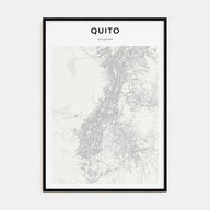 Quito Map Portrait Poster