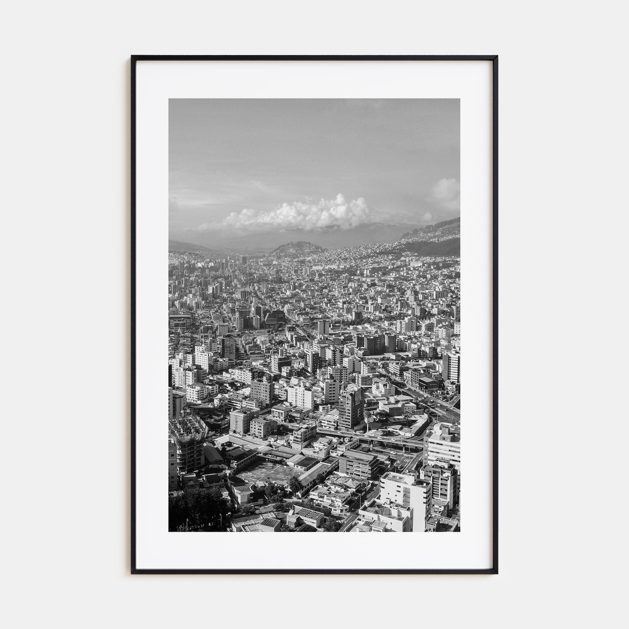 Quito Photo B&W Poster