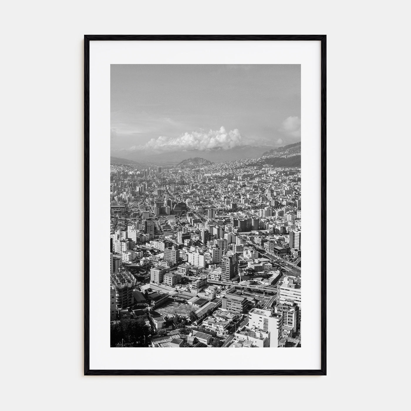 Quito Photo B&W Poster