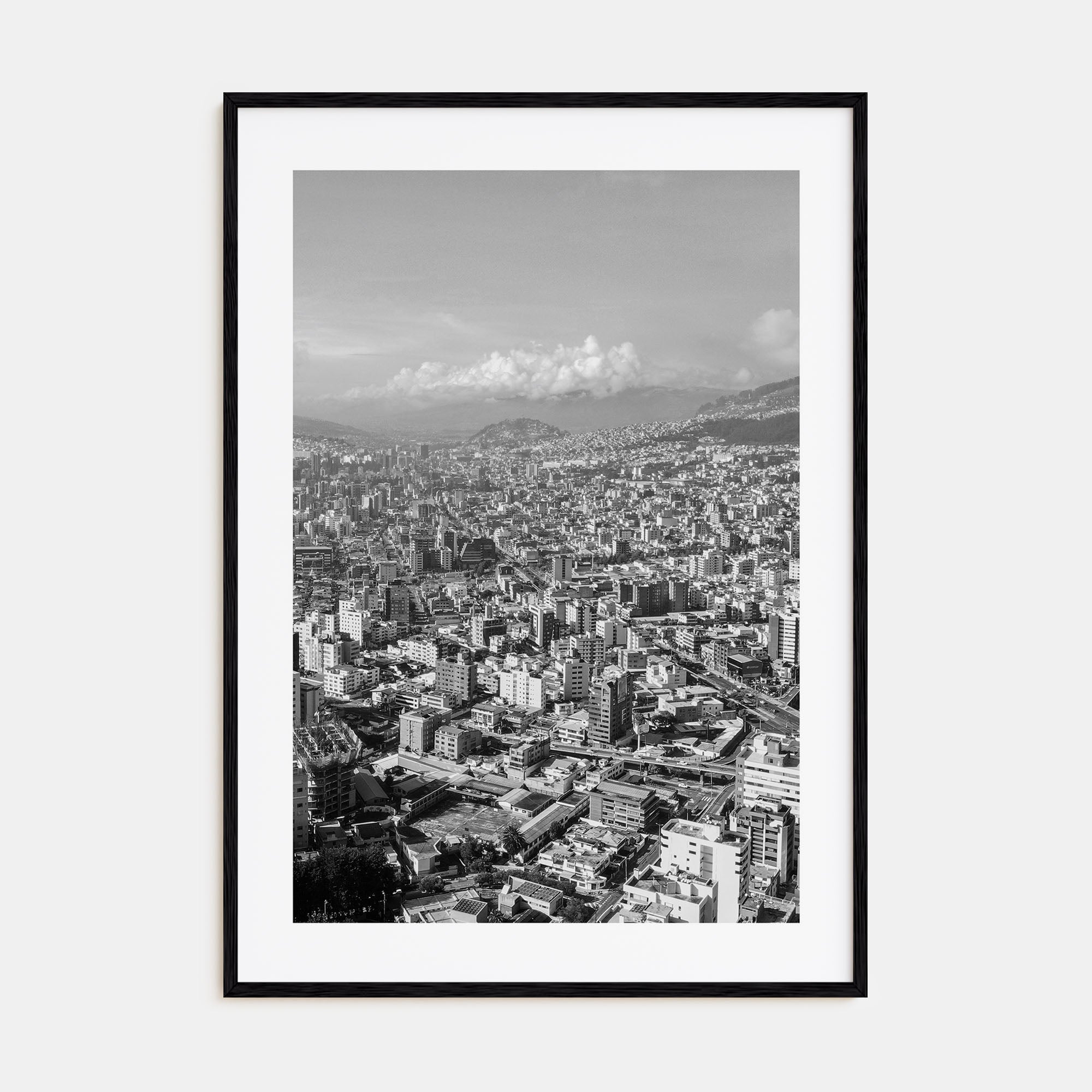 Quito Photo B&W Poster