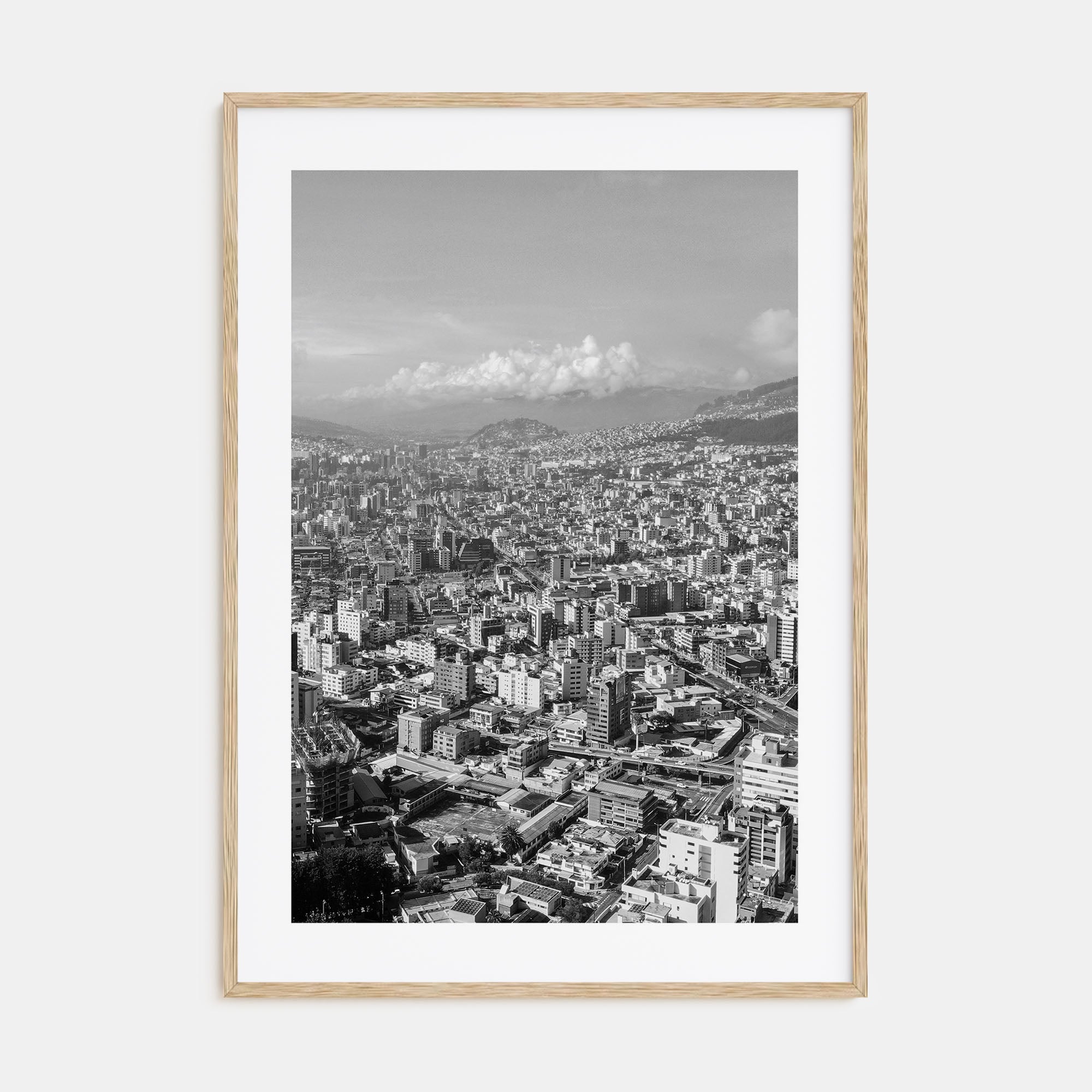 Quito Photo B&W Poster