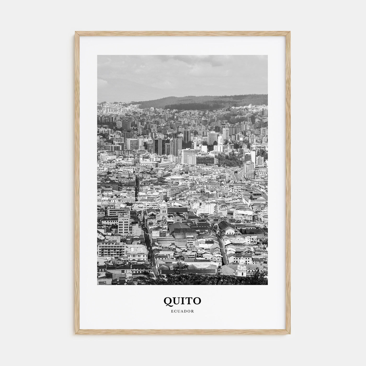 Quito Portrait B&W Poster
