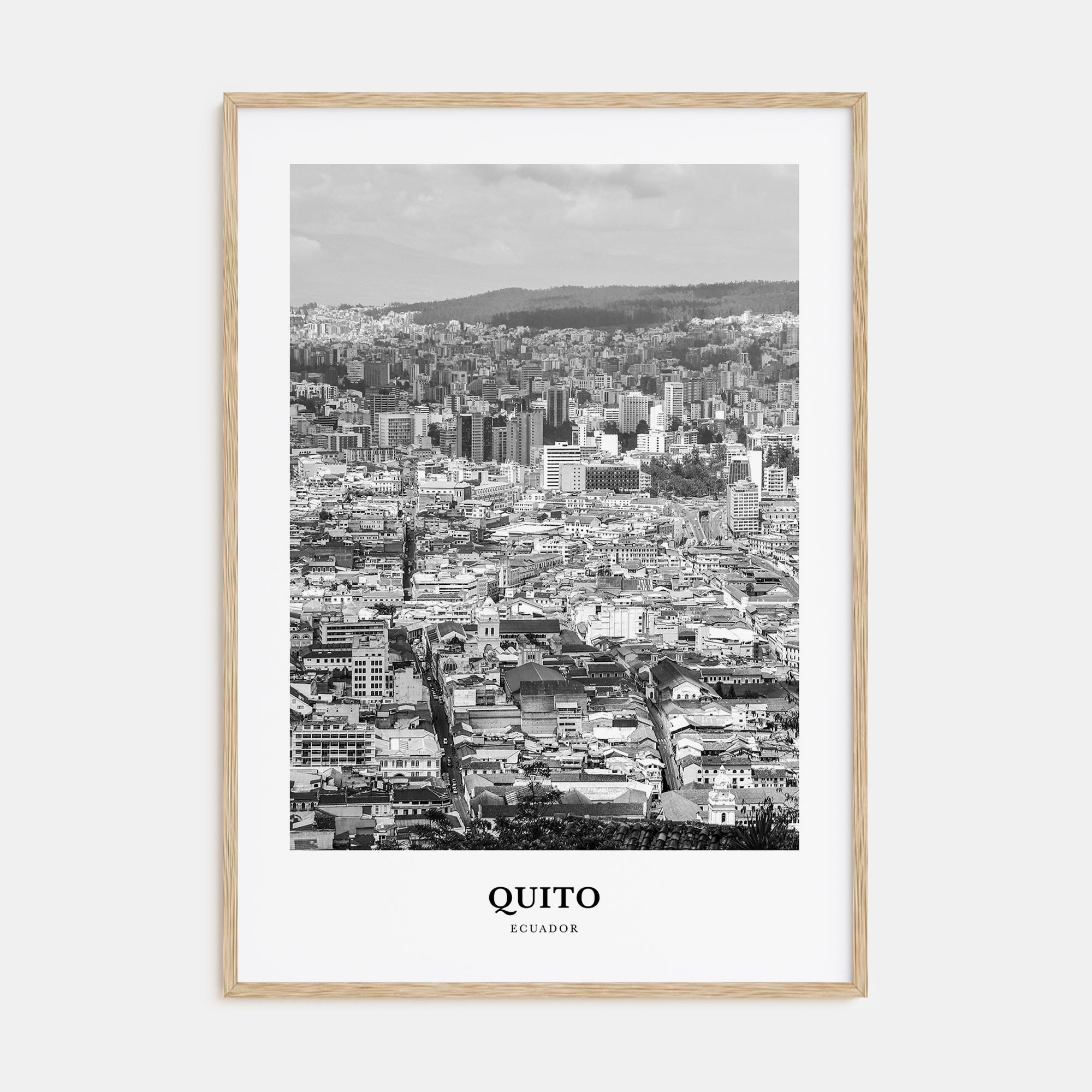 Quito Portrait B&W Poster