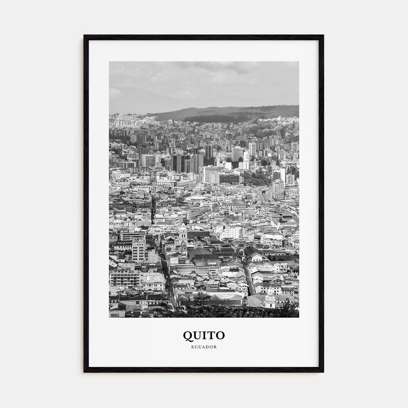 Quito Portrait B&W Poster