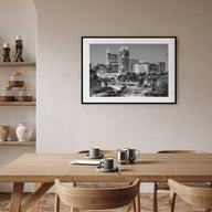Raleigh Landscape B&W Poster