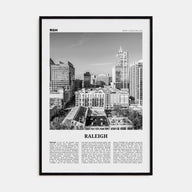 Raleigh Travel B&W No 1 Poster