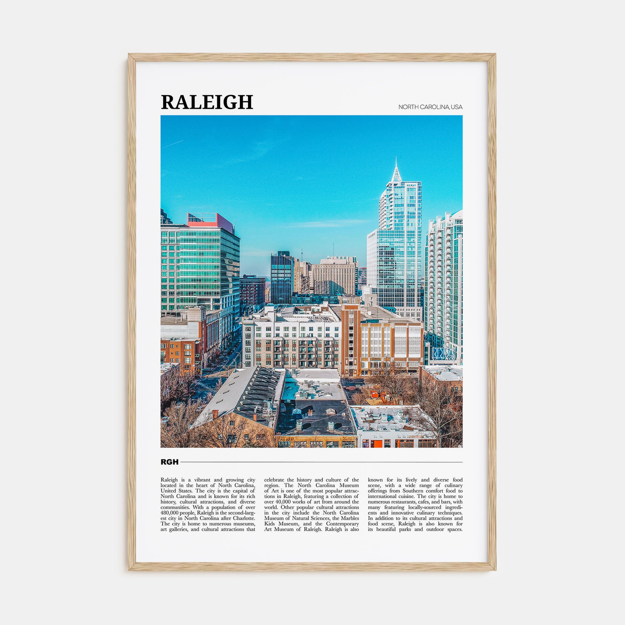 Raleigh Travel Color Poster