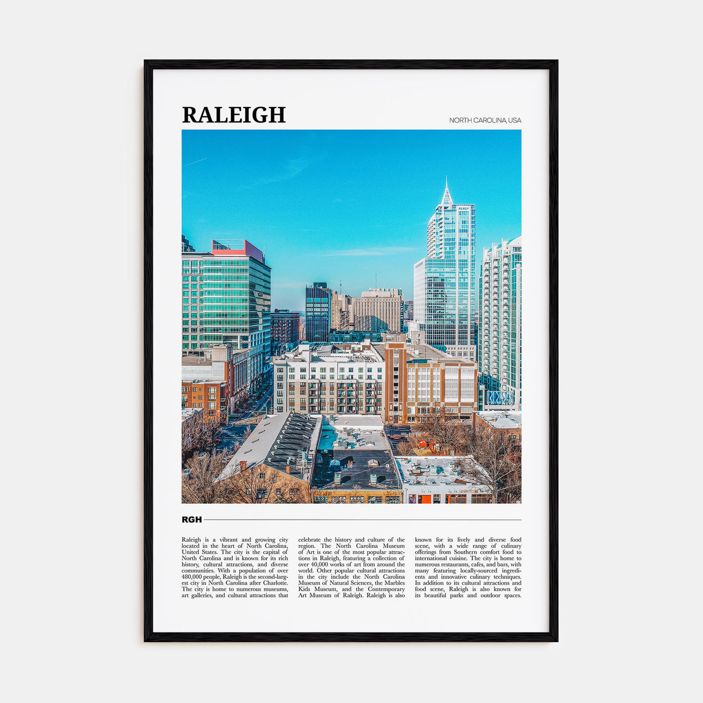 Raleigh Travel Color Poster