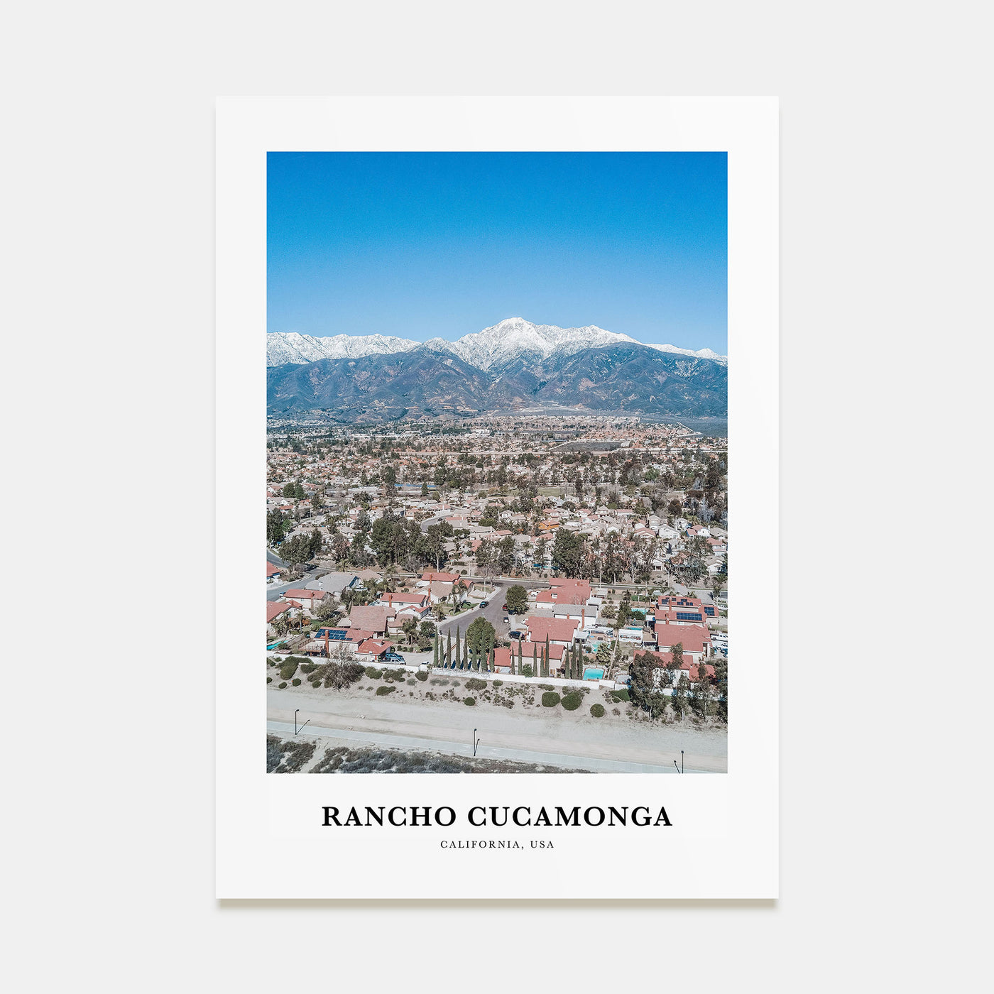 Rancho Cucamonga Portrait Color Poster