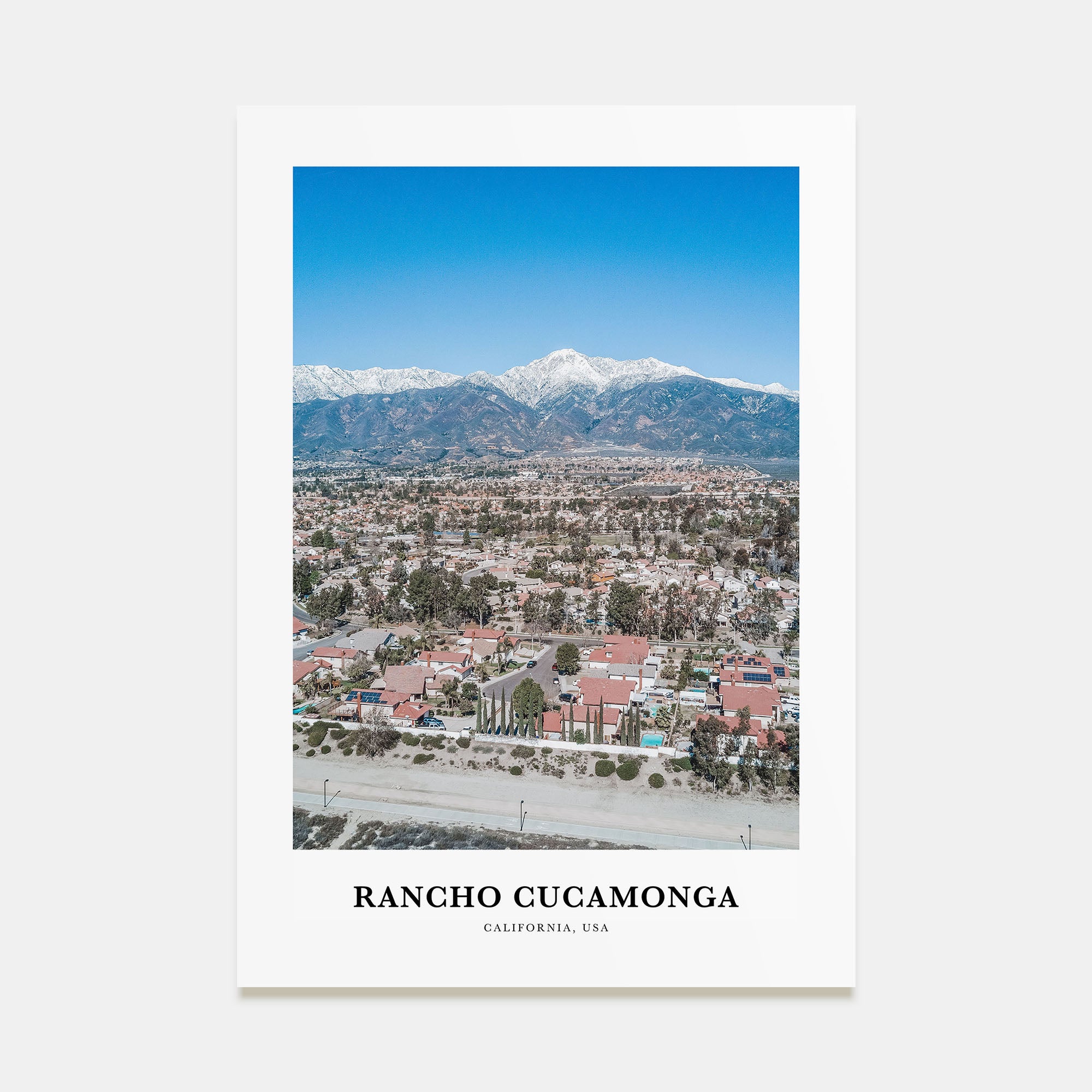 Rancho Cucamonga Portrait Color Poster