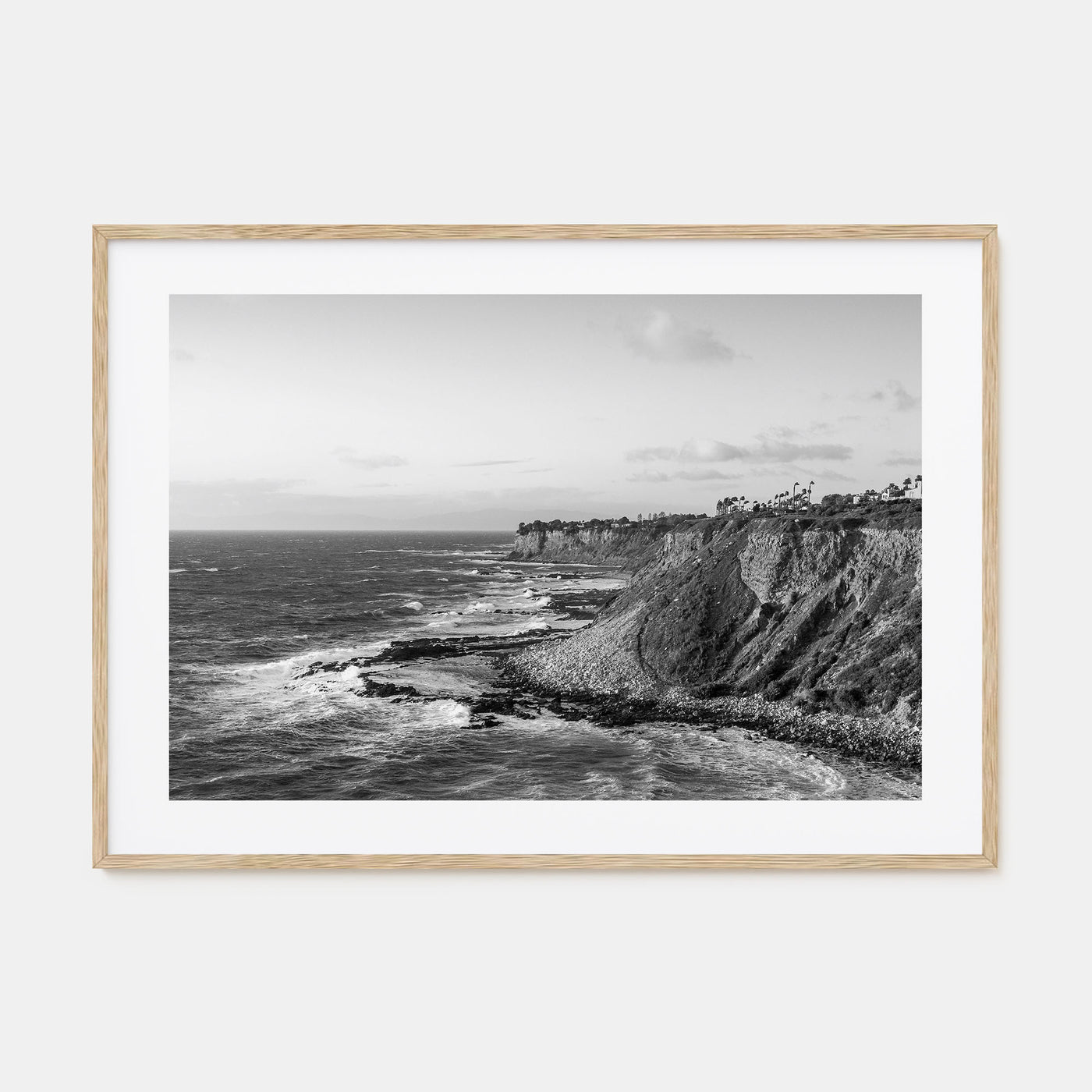 Rancho Palos Verdes Landscape B&W Poster