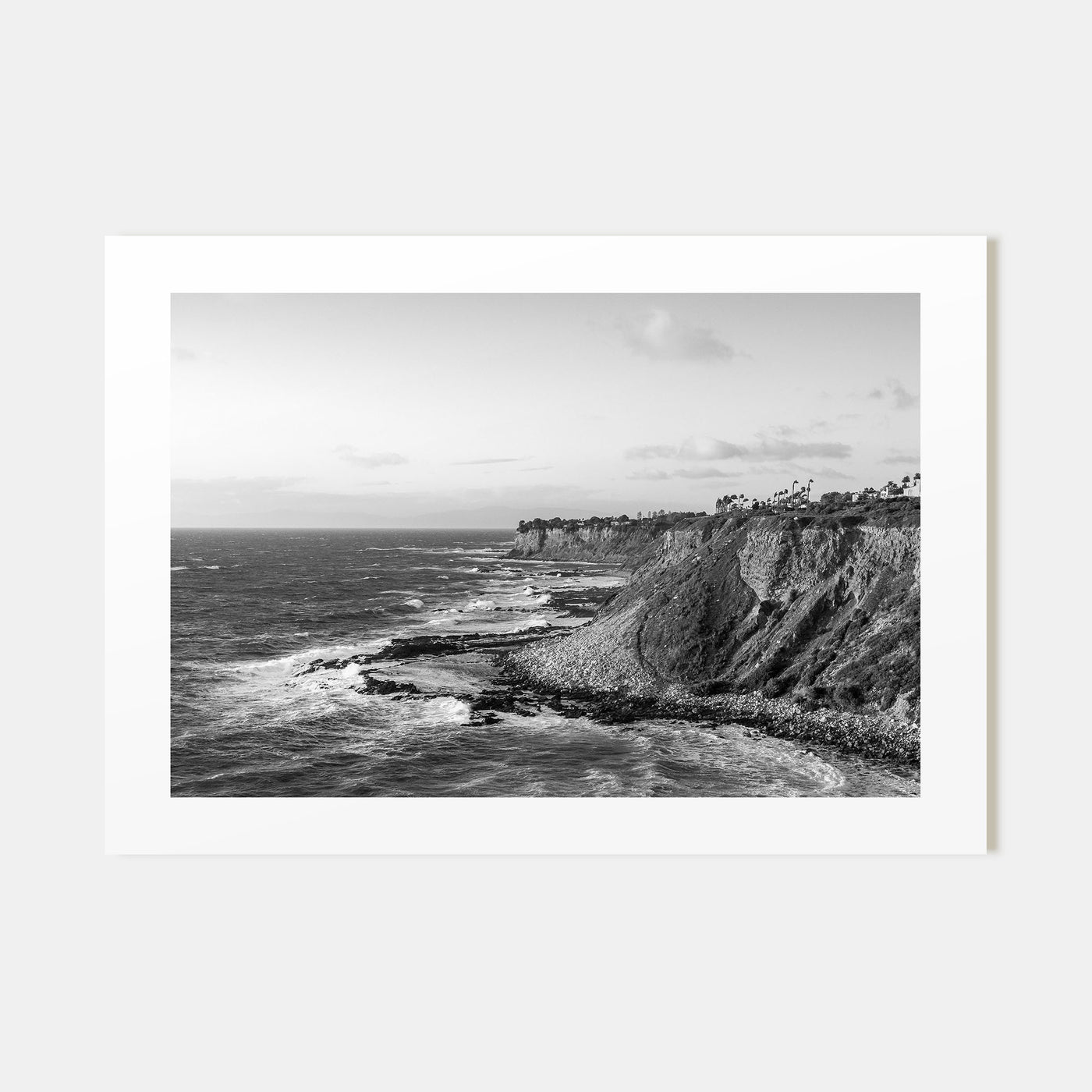 Rancho Palos Verdes Landscape B&W Poster