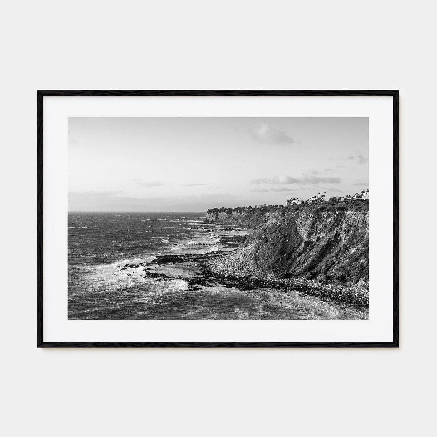 Rancho Palos Verdes Landscape B&W Poster