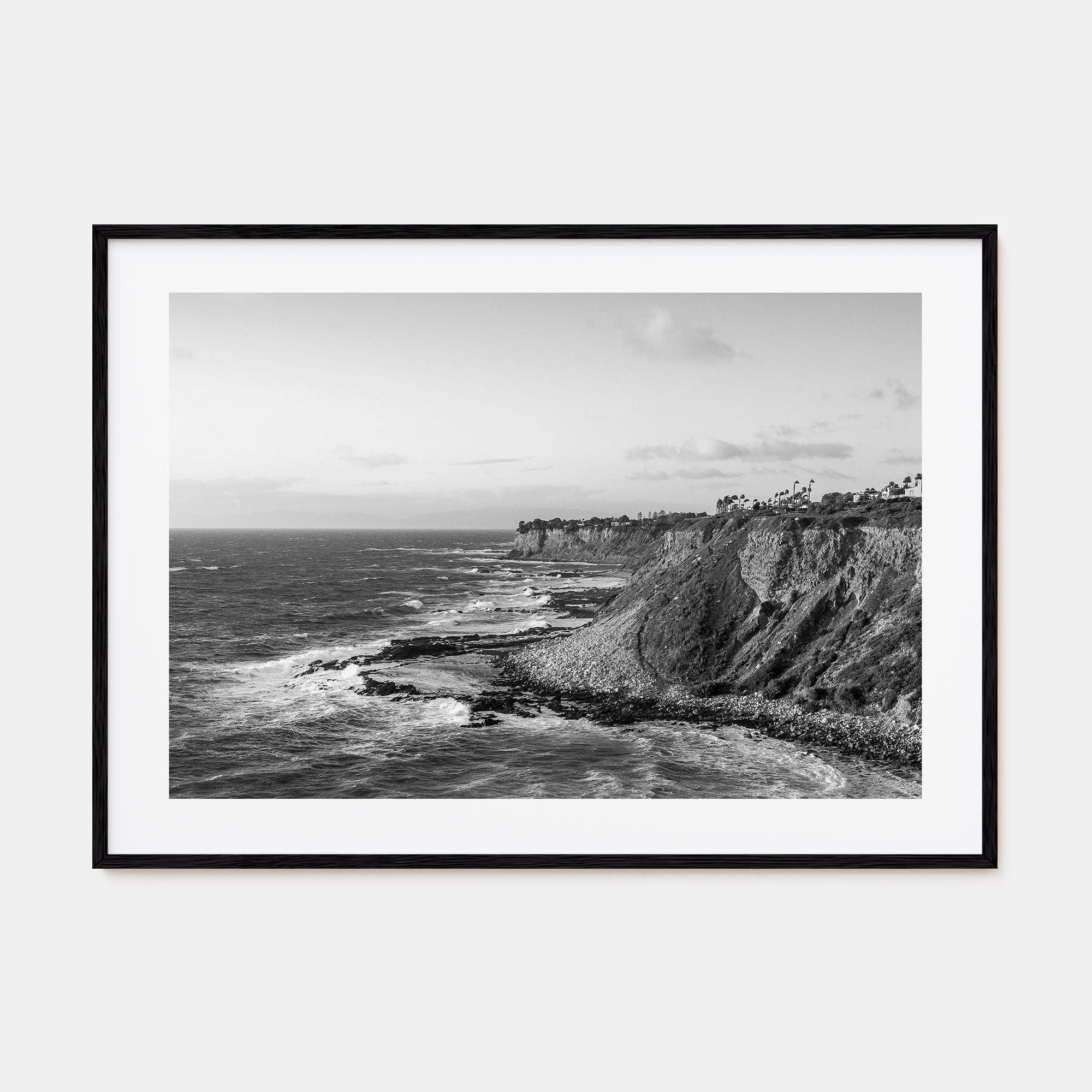 Rancho Palos Verdes Landscape B&W Poster