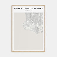 Rancho Palos Verdes Map Portrait Poster