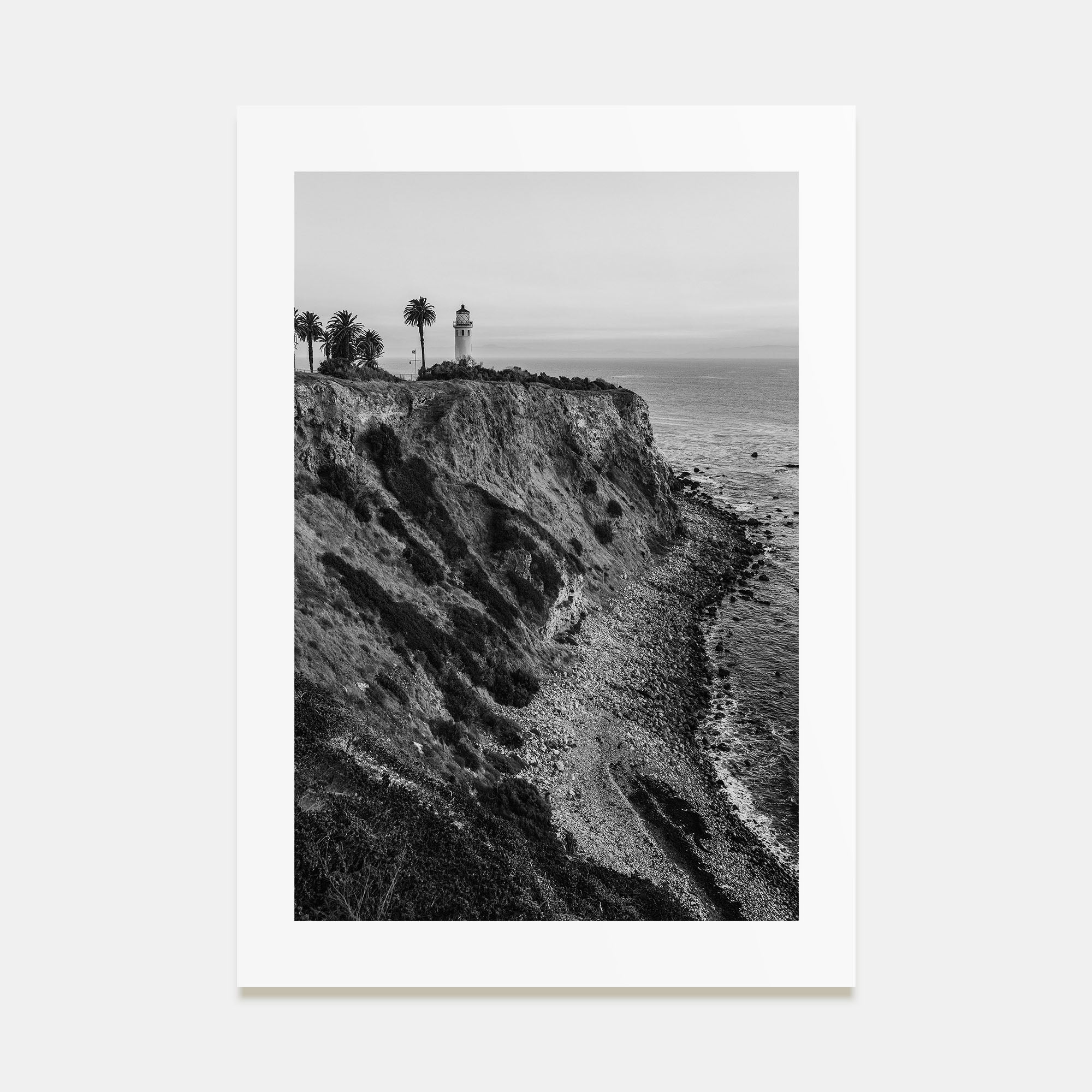 Rancho Palos Verdes Photo B&W Poster