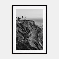 Rancho Palos Verdes Photo B&W Poster