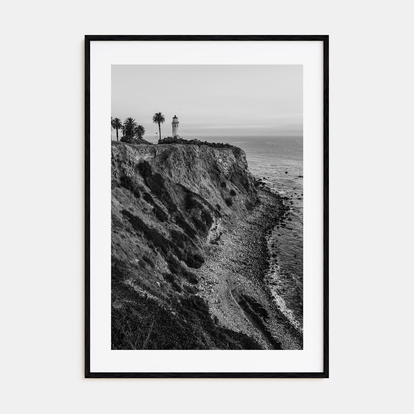 Rancho Palos Verdes Photo B&W Poster
