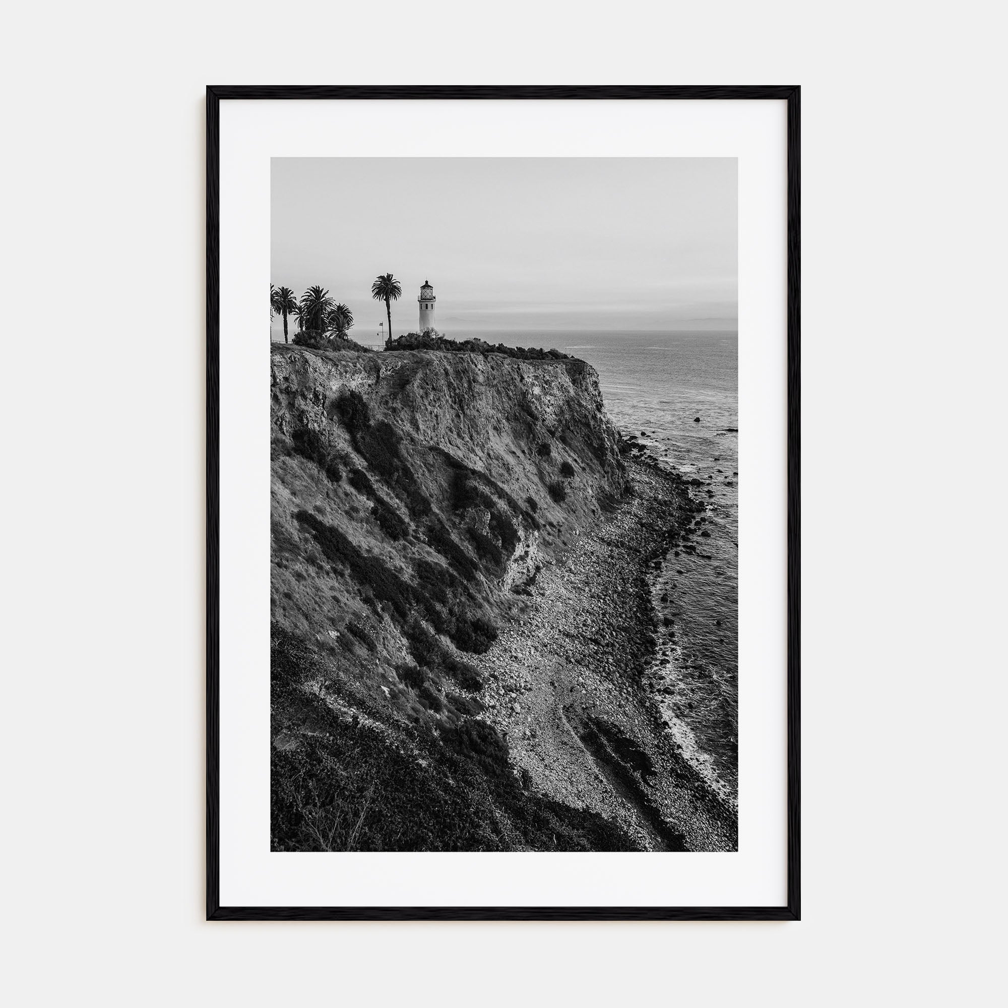 Rancho Palos Verdes Photo B&W Poster