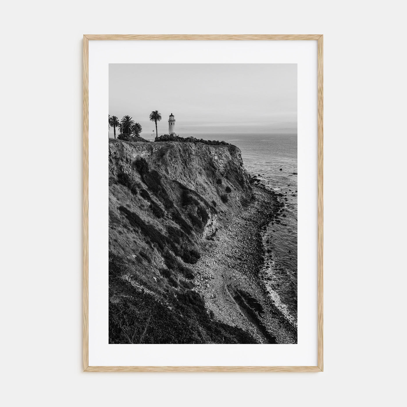 Rancho Palos Verdes Photo B&W Poster