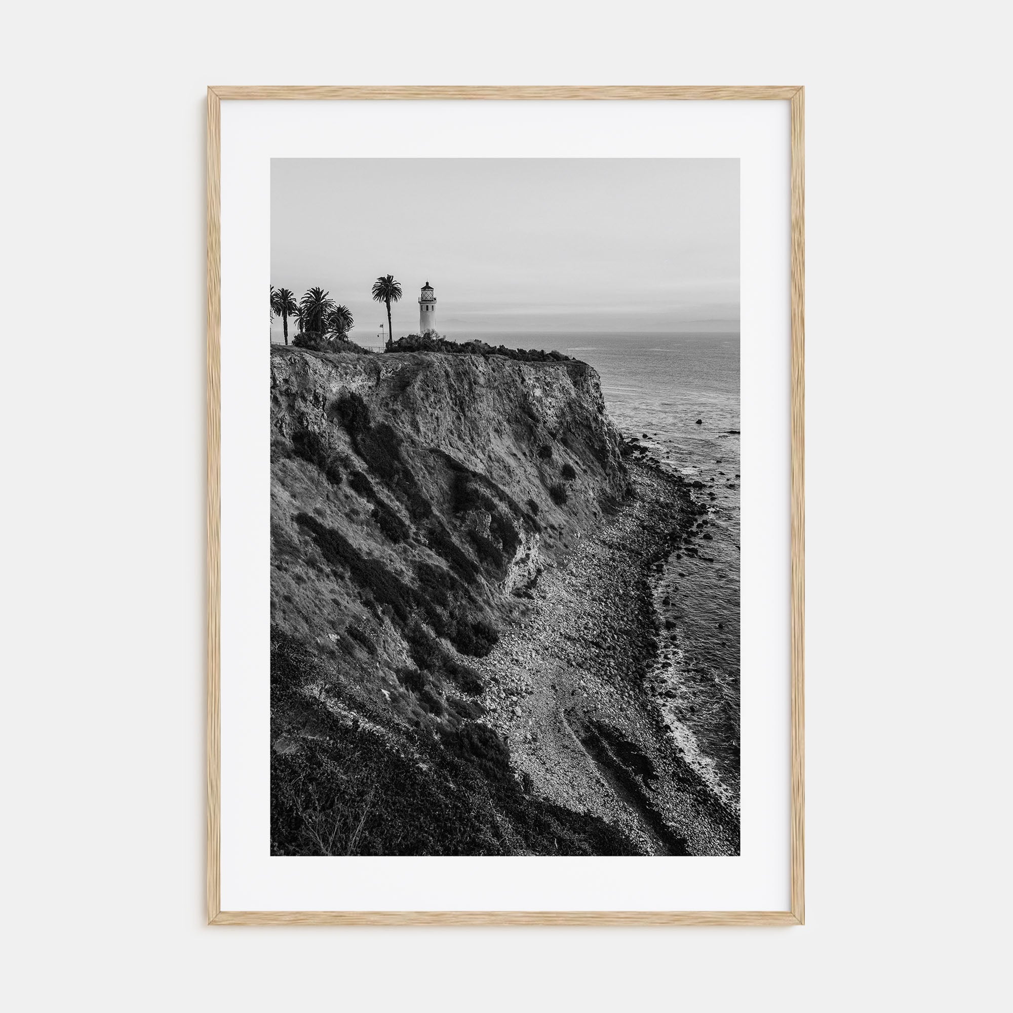Rancho Palos Verdes Photo B&W Poster
