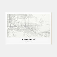 Redlands Map Landscape Poster