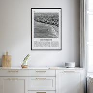 Redondo Beach Travel B&W Poster