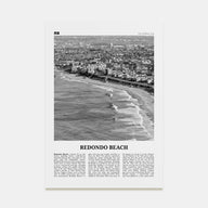 Redondo Beach Travel B&W Poster