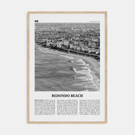 Redondo Beach Travel B&W Poster