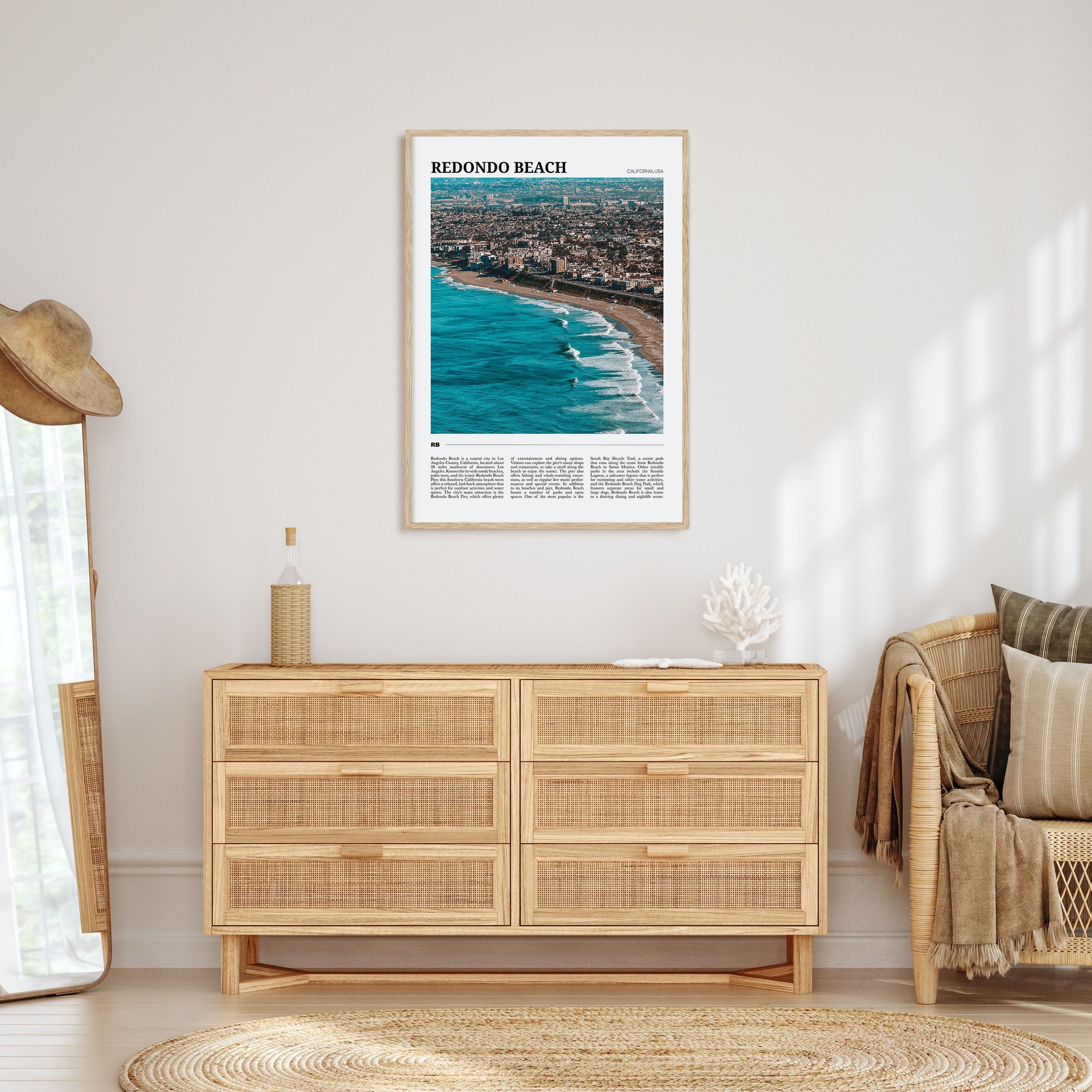 Redondo Beach Travel Color Poster