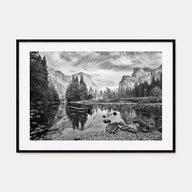 Redwood National Park Landscape B&W Poster