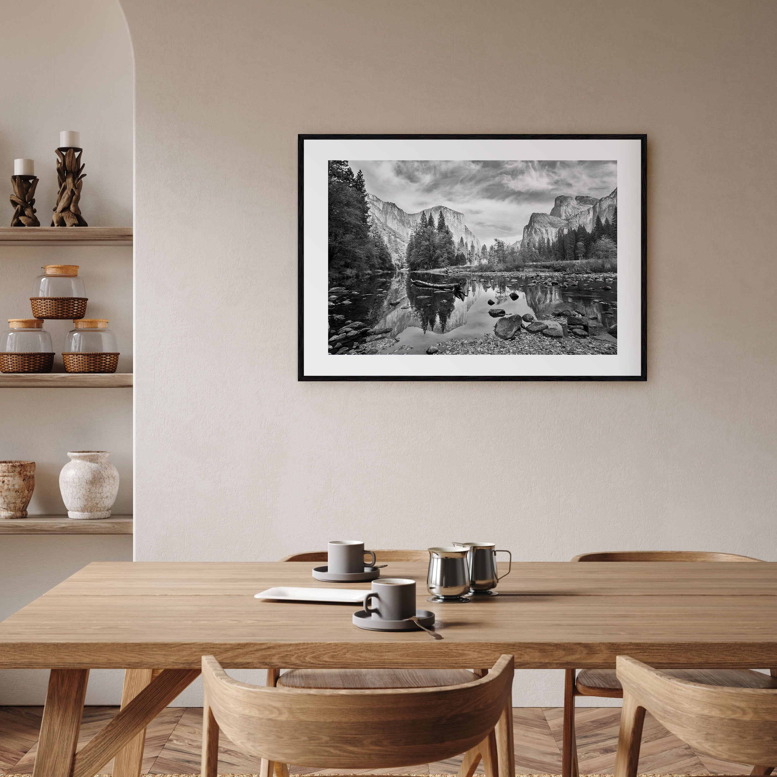 Redwood National Park Landscape B&W Poster