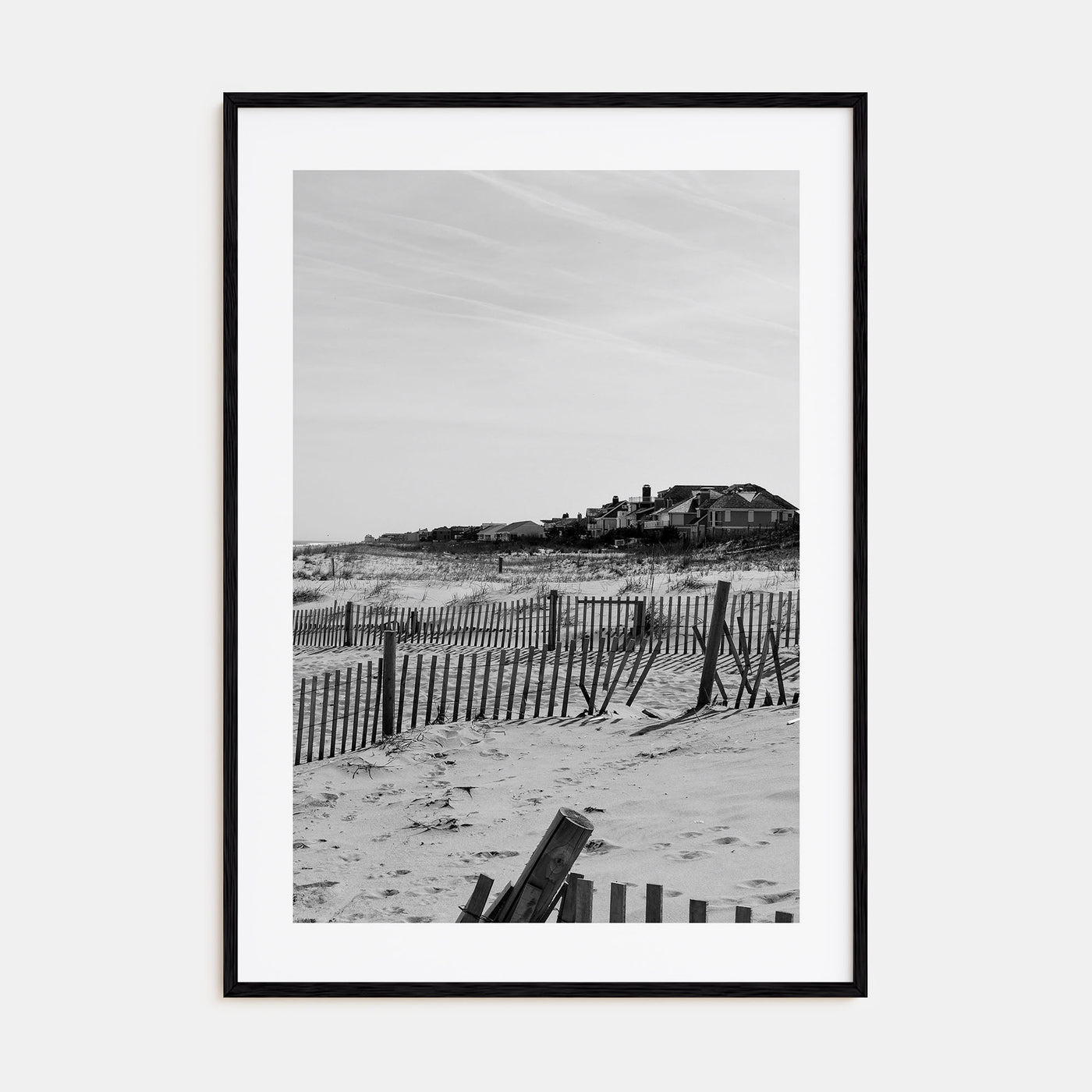 Rehoboth Beach Photo B&W Poster