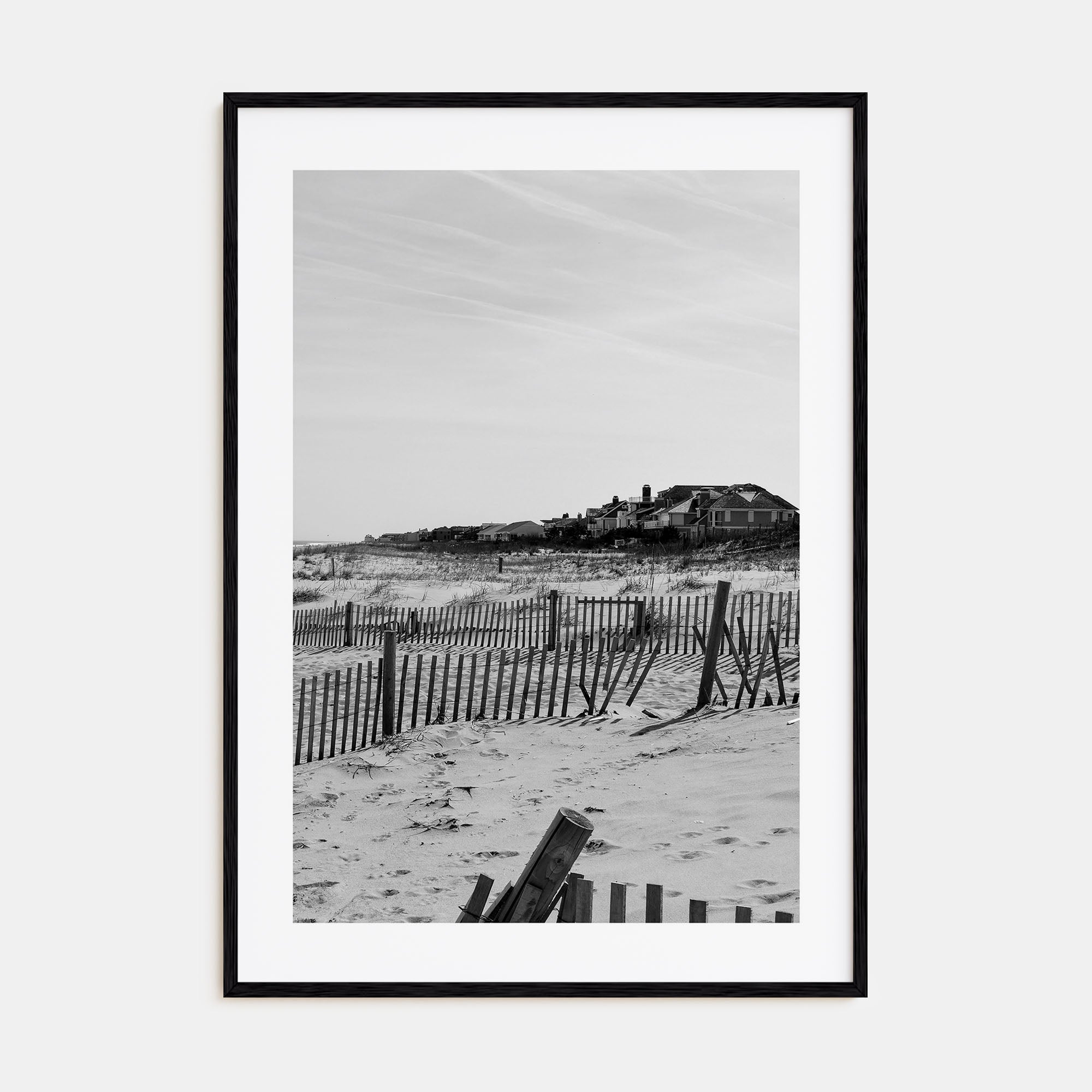 Rehoboth Beach Photo B&W Poster