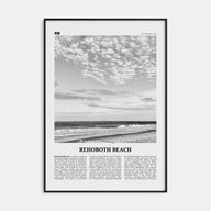 Rehoboth Beach Travel B&W Poster
