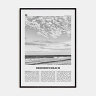 Rehoboth Beach Travel B&W Poster