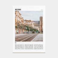 Reims Travel Color Poster