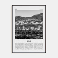 Reno Travel B&W Poster