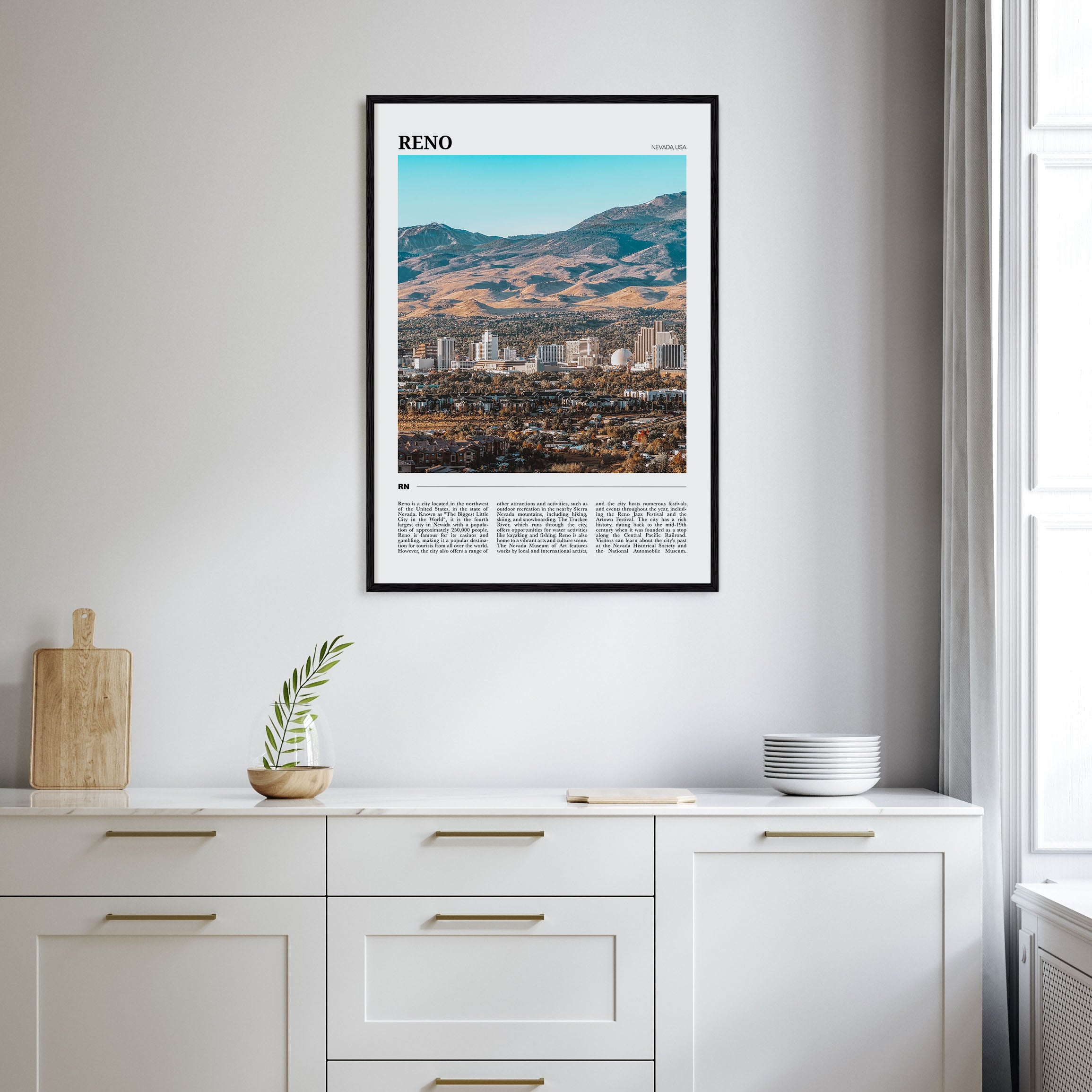 Reno Travel Color Poster