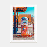 Retro Gas Pump Photo Color Poster