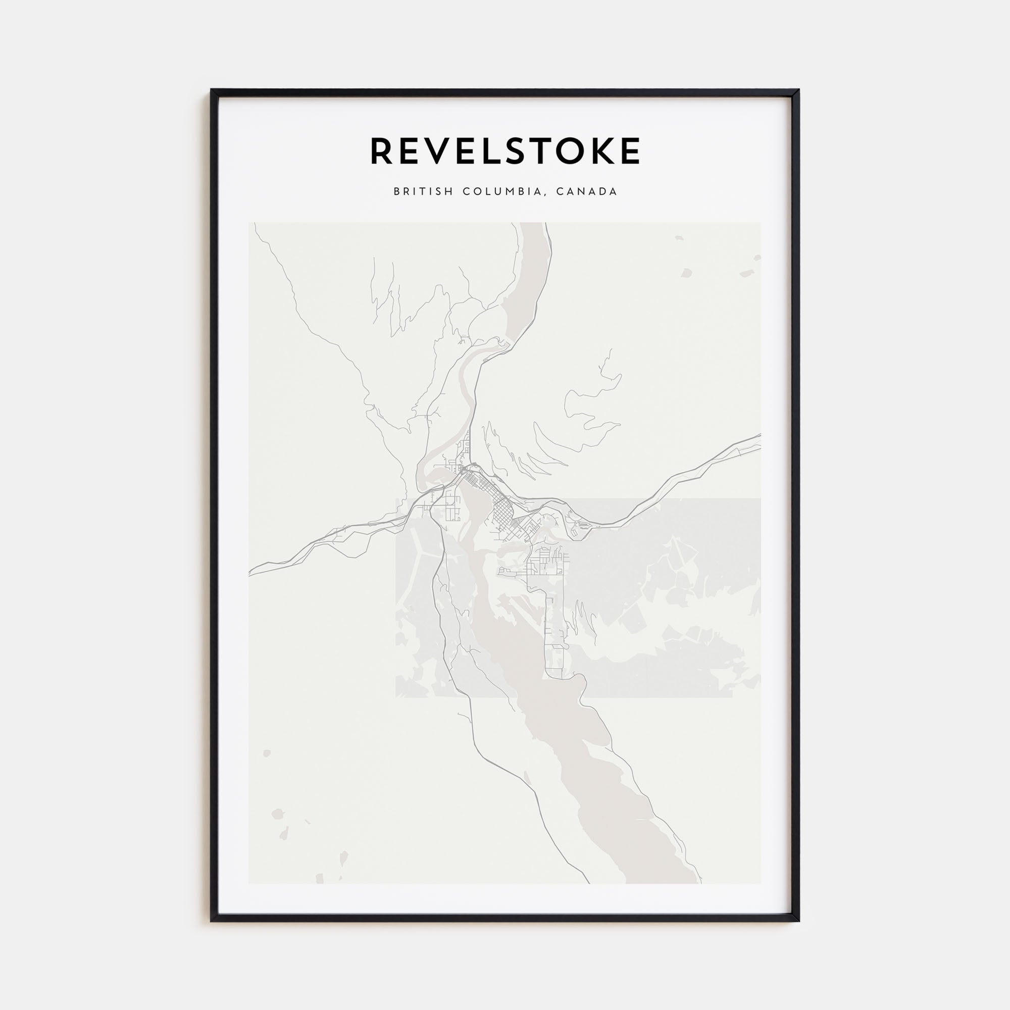 Revelstoke Map Portrait Poster