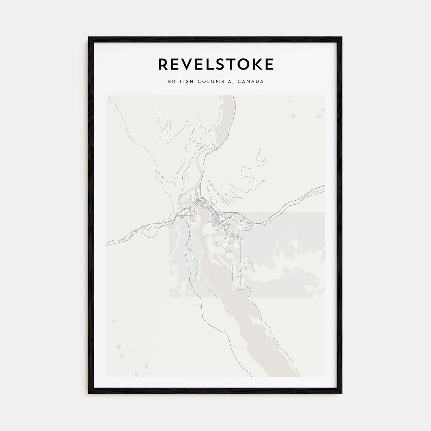 Revelstoke Map Portrait Poster