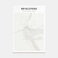 Revelstoke Map Portrait Poster