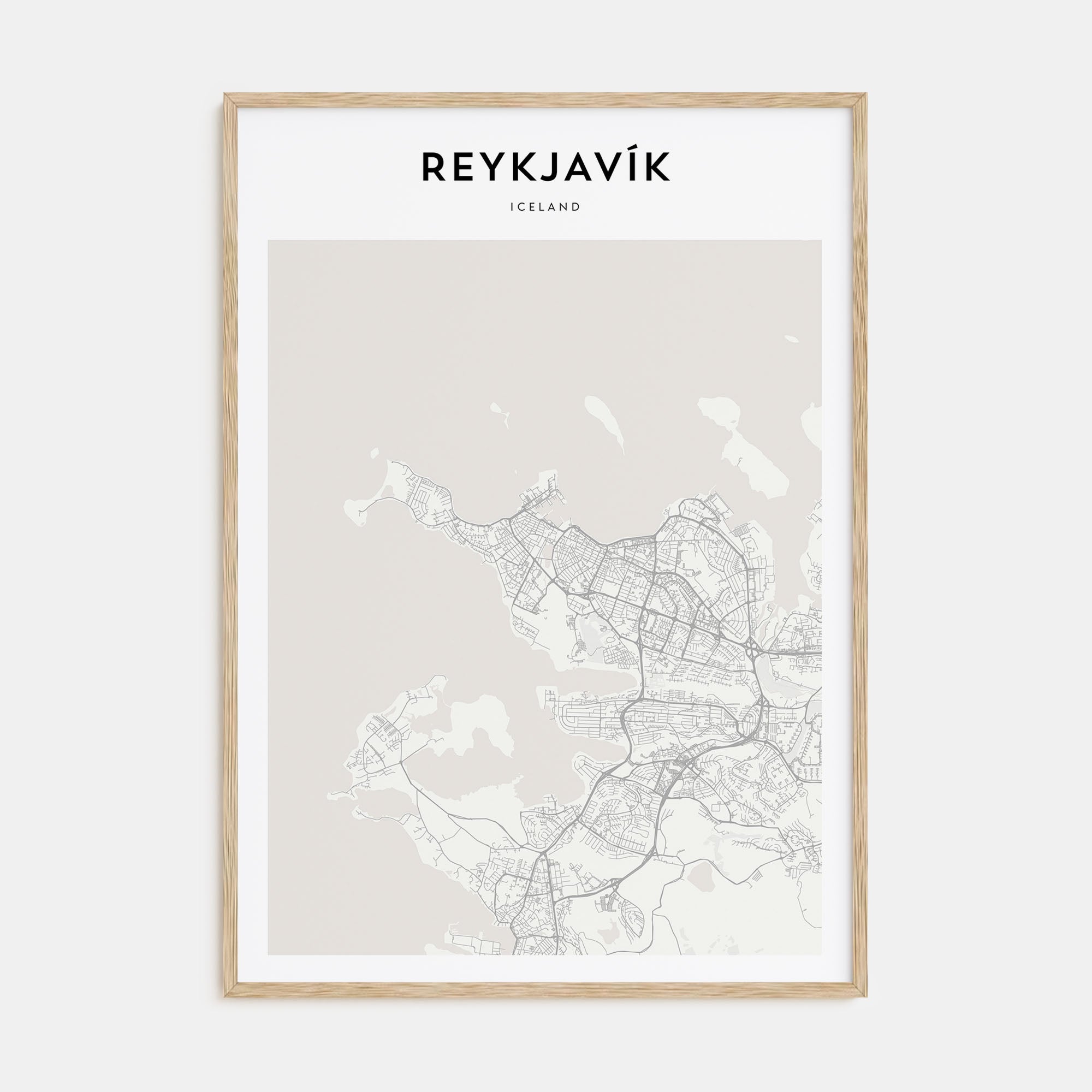 Reykjavík Map Portrait Poster