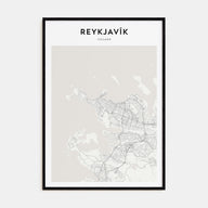 Reykjavík Map Portrait Poster